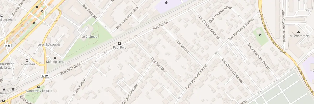 Plan du 15 Rue Paul Bert à Nanterre
