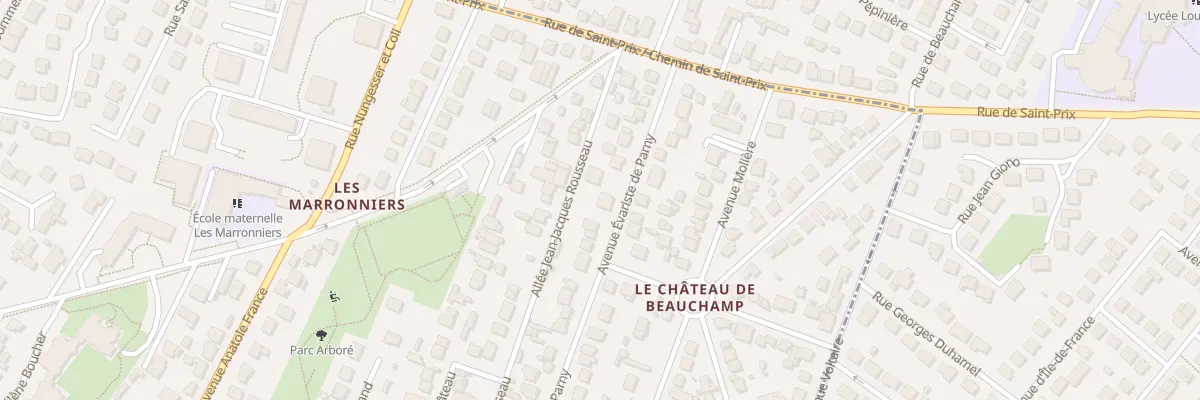 Plan du 55 Av Evariste Parny à Beauchamp