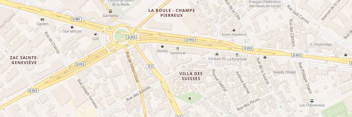 Plan du 10 Av Georges Clemenceau à Nanterre