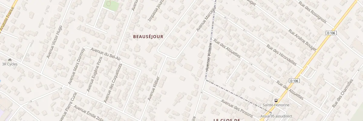 Plan du 4 Av Marceau à Beauchamp