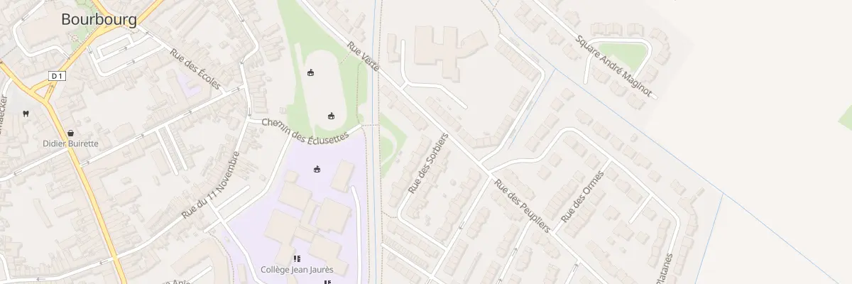 Plan du 2 Rue des Sorbiers à Bourbourg