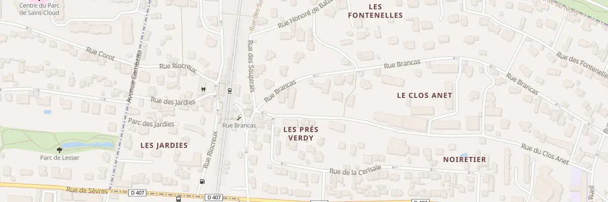 Plan du 119B Rue Brancas à Sèvres