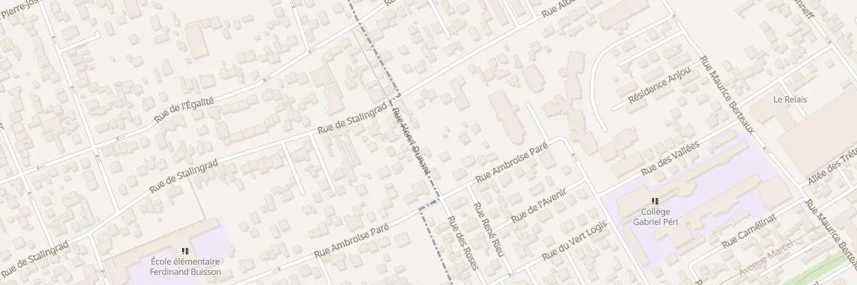 Plan du 4 Rue Henri Dunant à Bezons
