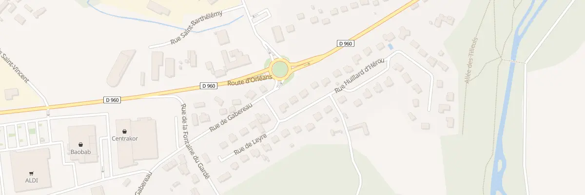 Plan du 3 Rue Huillard d’Herou à Châteauneuf-sur-Loire
