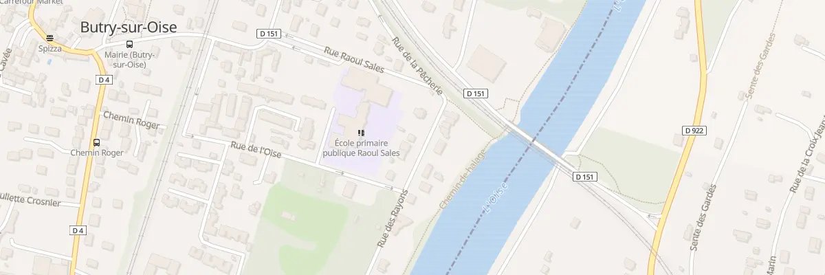 Plan du 8 Rue des Rayons à Butry-sur-Oise