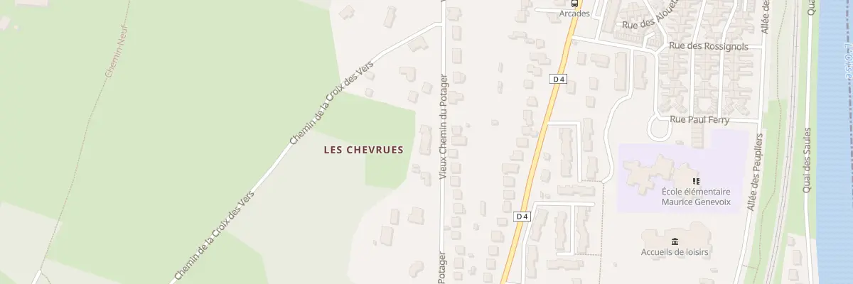 Plan du 62 Vieux Chemin du Potager à Parmain