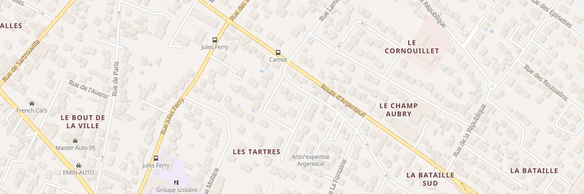 Plan du 12 Che Vx che de la Bataille à Cormeilles-en-Parisis