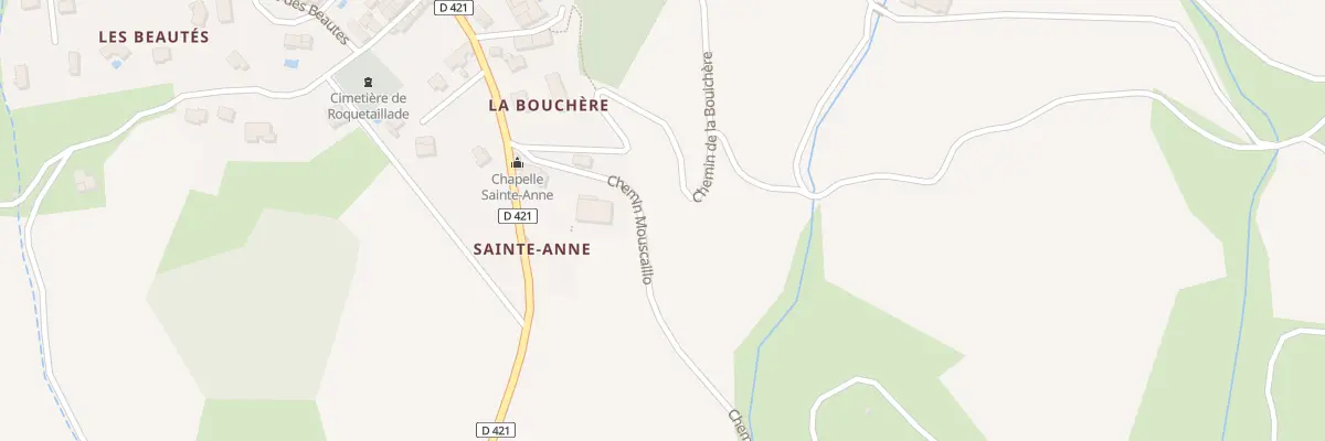 Plan du 2 Che de la Bouichère à Roquetaillade-et-Conilhac
