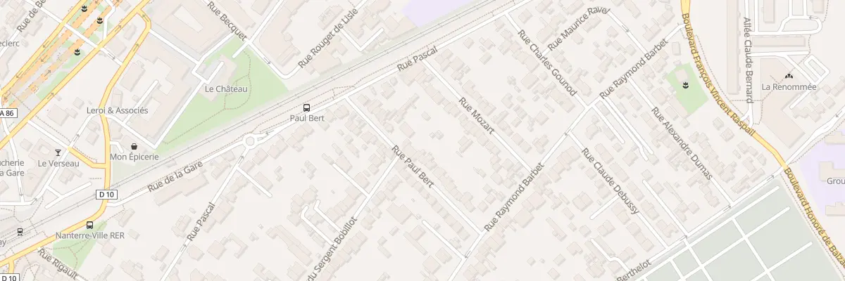 Plan du 17 Rue Paul Bert à Nanterre