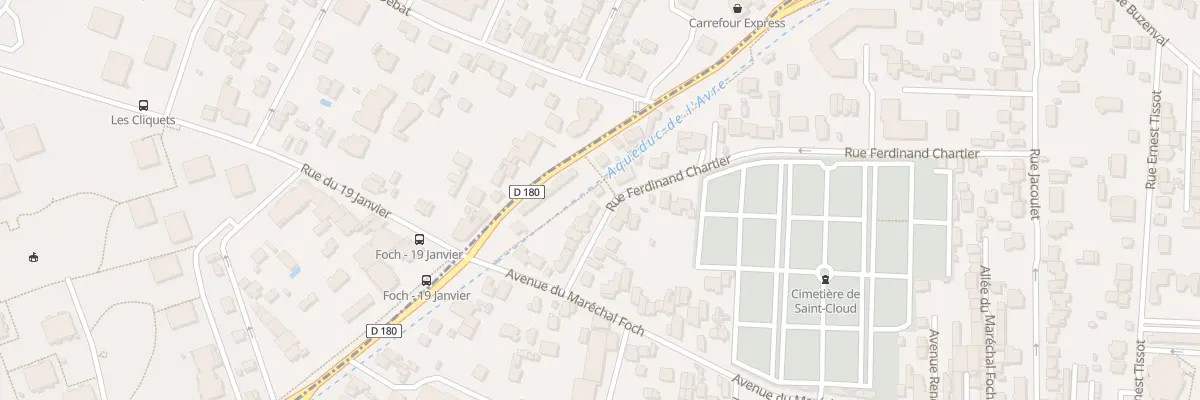 Plan du 52 Rue Ferdinand Chartier à Saint-Cloud