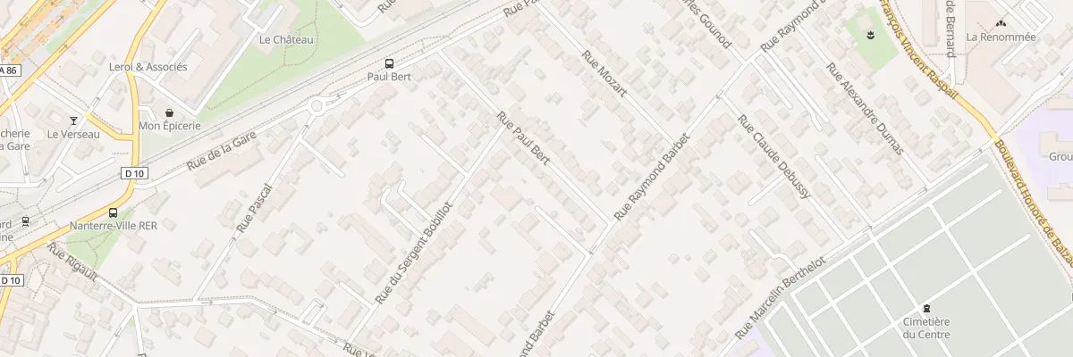 Plan du 26 Rue Paul Bert à Nanterre
