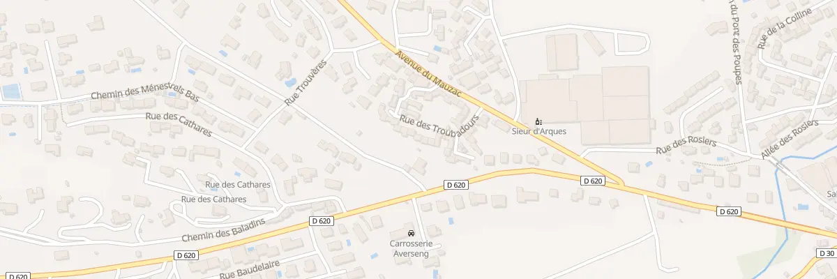 Plan du 14 Rue des Troubadours à Limoux