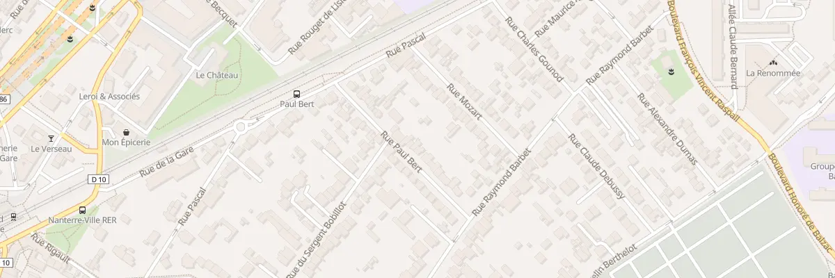 Plan du 17T Rue Paul Bert à Nanterre