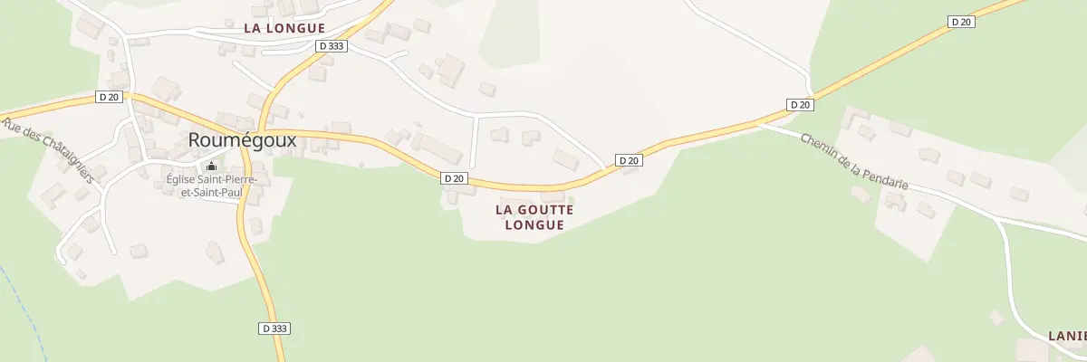 Plan du 6077 La Goutte Longue à Roumégoux