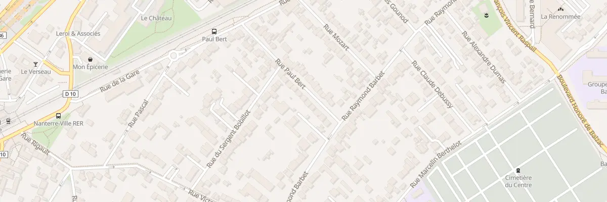 Plan du 28 Rue Paul Bert à Nanterre