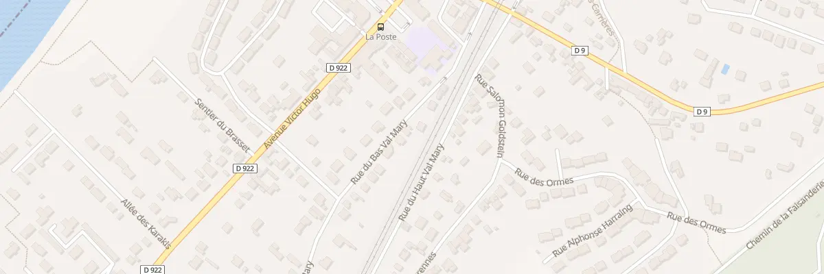 Plan du 9 Rue du Bas Val-Mary à Mériel