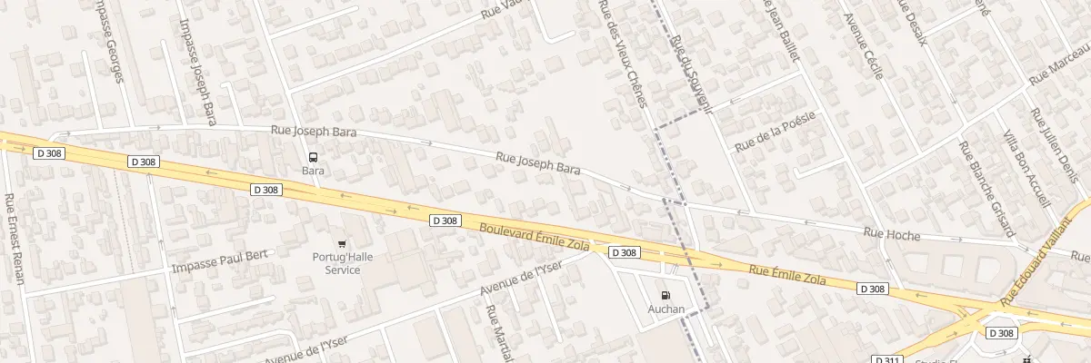 Plan du 68 Rue Joseph Bara à Houilles