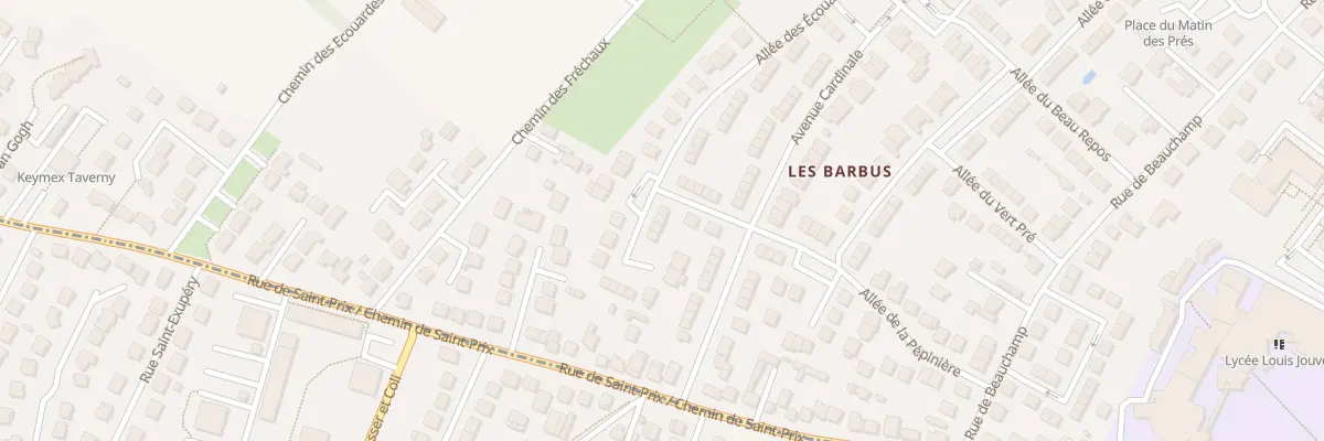 Plan du 6 All des Ecouardes à Taverny