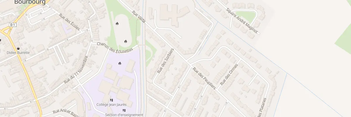 Plan du 1 Rue des Sorbiers à Bourbourg