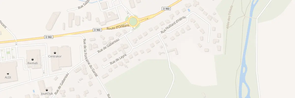 Plan du 4 Rue Huillard d’Herou à Châteauneuf-sur-Loire