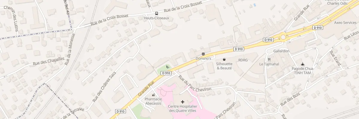 Plan du 164 Grande Rue à Sèvres