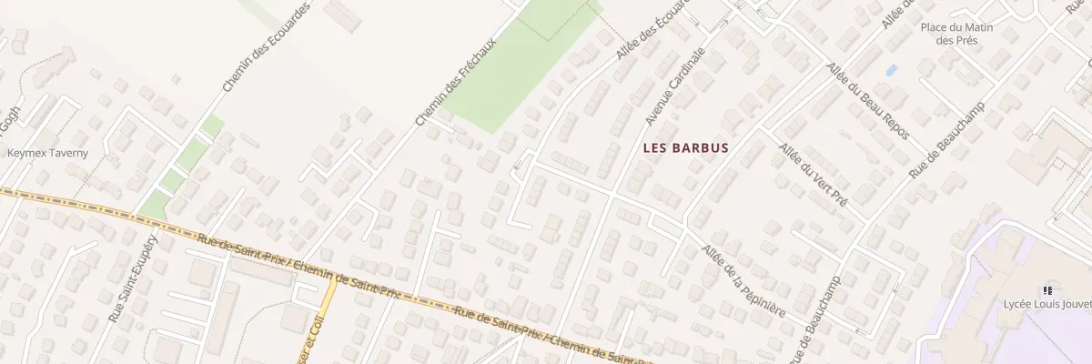 Plan du 8 All des Ecouardes à Taverny