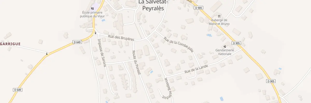 Plan du 3 Rue de la Lande à La Salvetat-Peyralès
