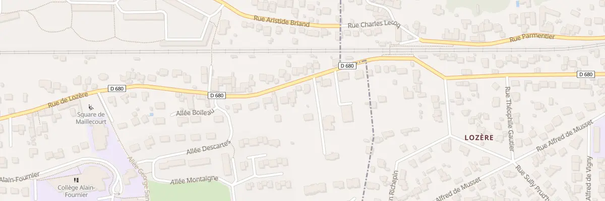 Plan du 96 Rue de Lozère à Orsay