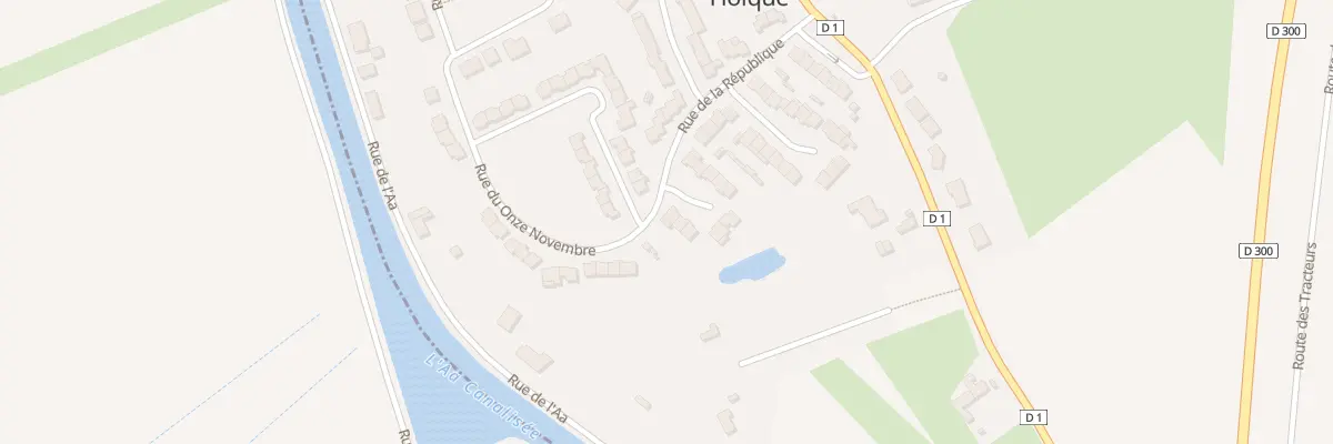 Plan du 2 Rue Roger Salengro à Holque