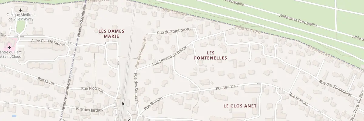 Plan du 55 Rue des Fontenelles à Sèvres