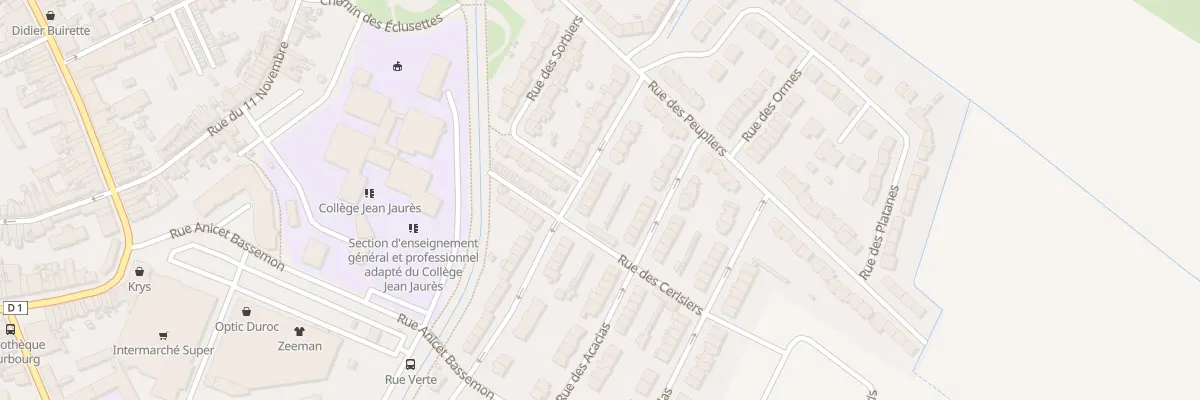 Plan du 25 Rue Verte à Bourbourg