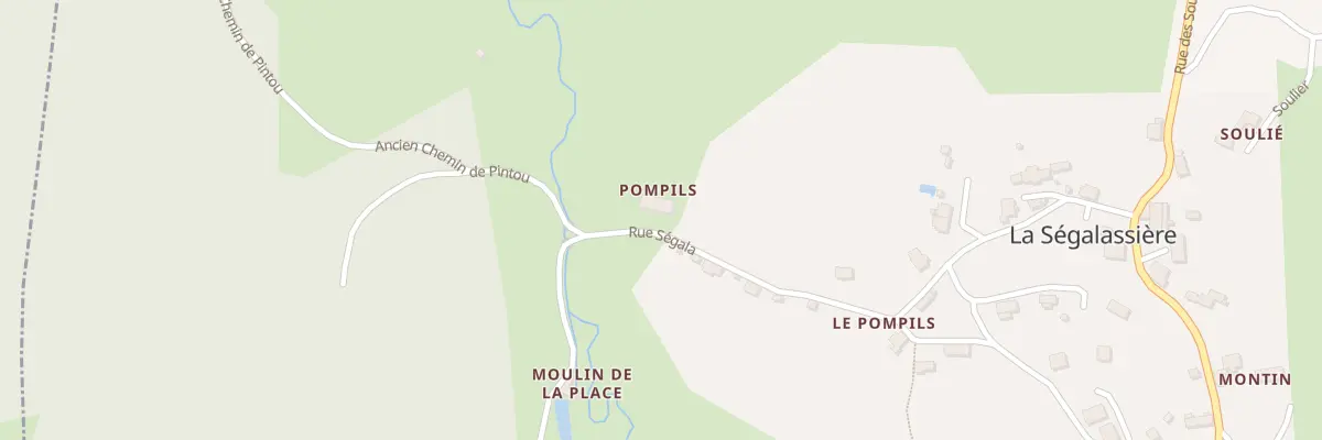Plan du 5047 Le Bourg à La Ségalassière