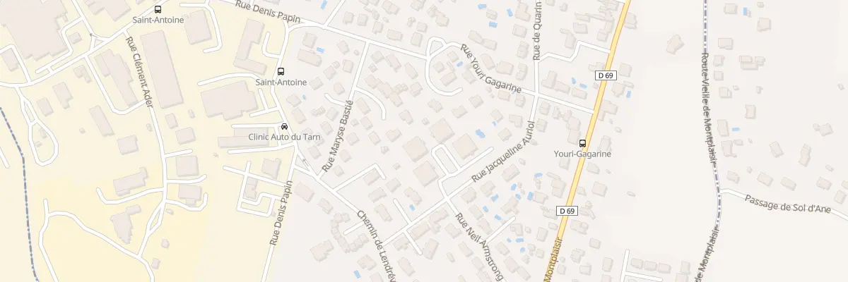 Plan du 9 Rue Jacqueline Auriol à Saint-Juéry