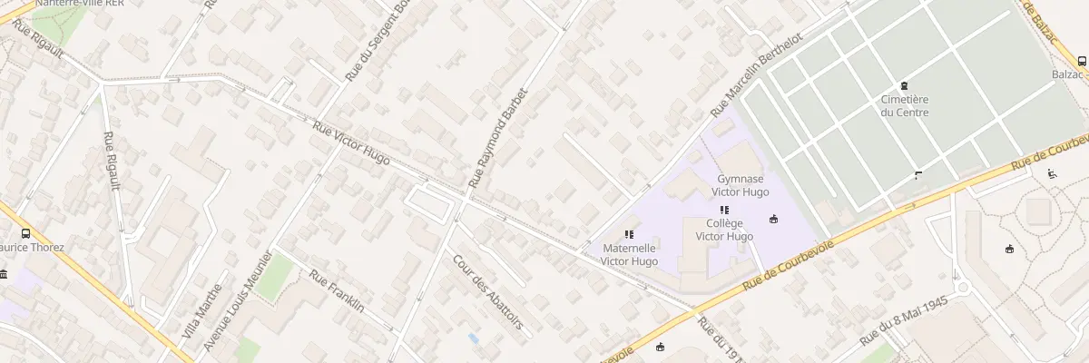 Plan du 3 Rue Marcelin Berthelot à Nanterre