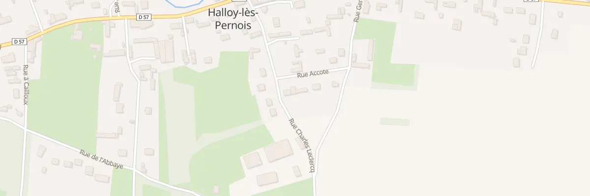 Plan du 2 Rue Accote à Halloy-lès-Pernois