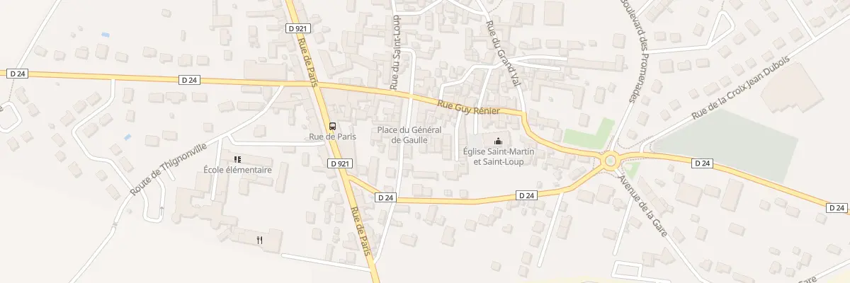 Plan du 5 Pl du Gen de Gaulle à Sermaises