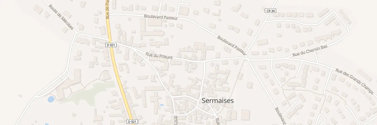 Plan du 8 Rue du Prieuré à Sermaises