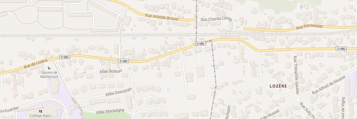 Plan du 96B Rue de Lozère à Orsay