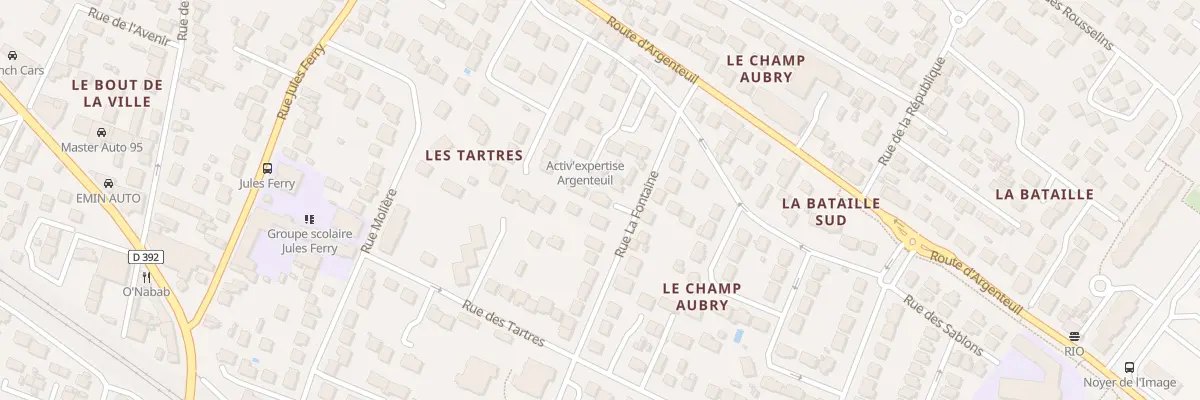 Plan du 14 Rue la Fontaine à Cormeilles-en-Parisis