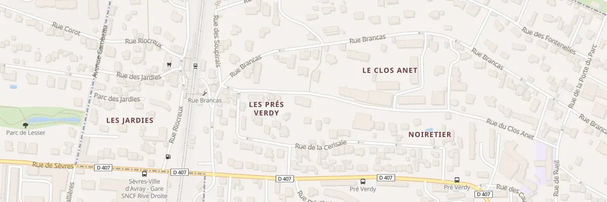 Plan du 117 Rue Brancas à Sèvres