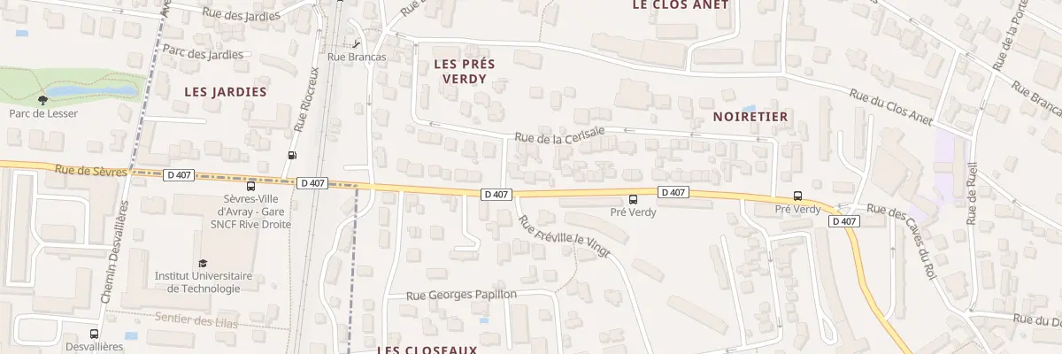 Plan du 88 Rue de Ville d’Avray à Sèvres