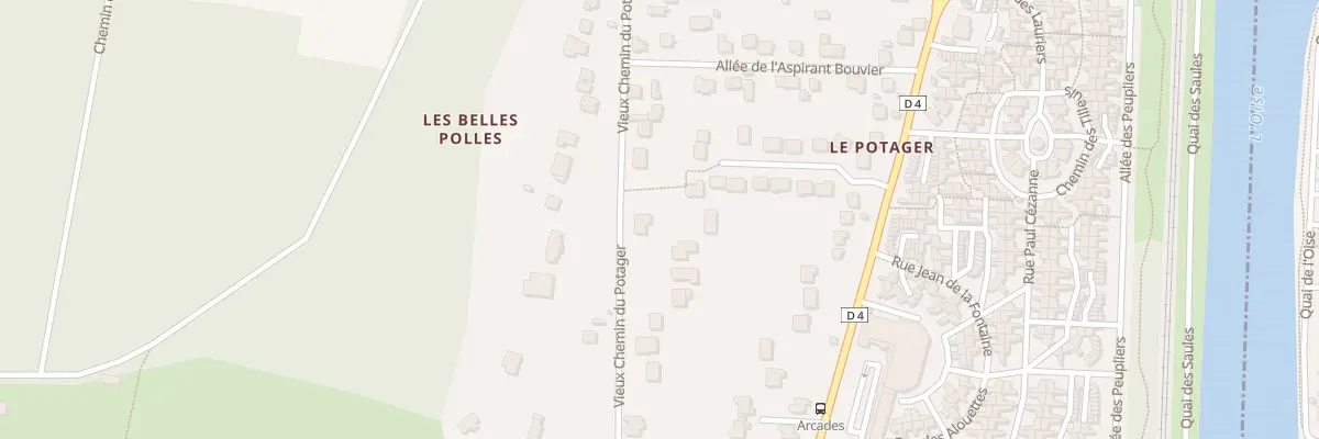 Plan du 15B Vche Vieux Chemin du Potager à Parmain