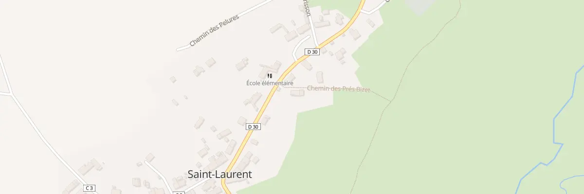 Plan du 2 Chem des Prés Bizet à Saint-Laurent