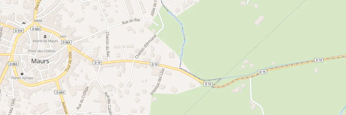 Plan du 17 Rue de la Martinelle à Maurs