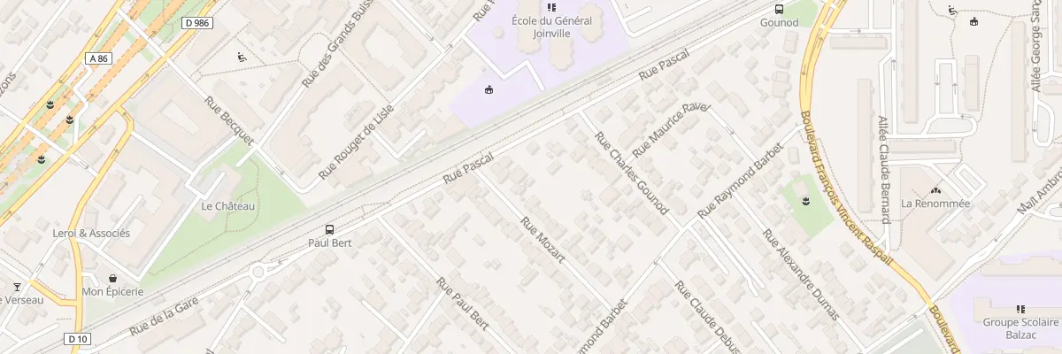 Plan du 38 Rue Mozart à Nanterre