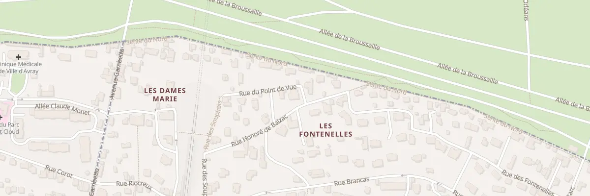 Plan du 58 Rue des Fontenelles à Sèvres