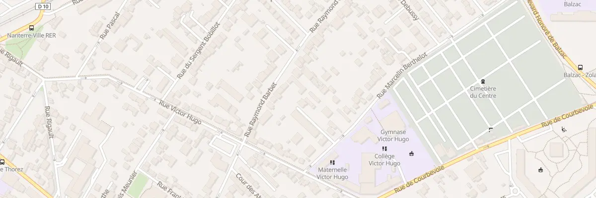 Plan du 96B Rue Raymond Barbet à Nanterre