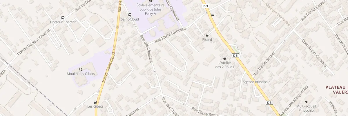 Plan du 20 Rue Georges Enesco à Nanterre