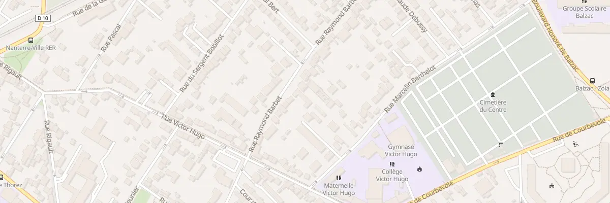 Plan du 98 Rue Raymond Barbet à Nanterre
