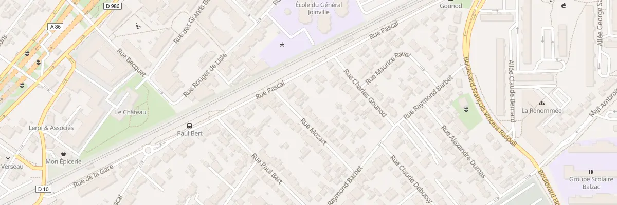 Plan du 34 Rue Mozart à Nanterre